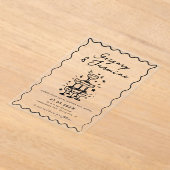 Hand Drawn Whimsical Quirky Handwritten Wedding Acryleinladungen (Ablage )