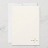 Hand Drawn Whimsical Vintage Wedding Einladung (Rückseite)