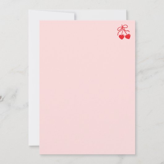 Hand Drawn Whimsy Pink & Red Galentine's Day Party Einladung (Rückseite)