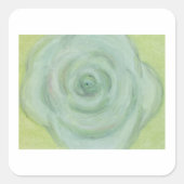 Hand-drawn White Rose Sticker (Vorderseite)