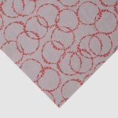 Hand Drawn Winter Berries Wreath Muted Mauve Seidenpapier (Detail)