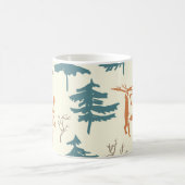 Hand drawn winter seamless pattern with deer and p kaffeetasse (Mittel)