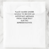 HAND-DRYER-KLEIDERSTECKER RUNDER AUFKLEBER (Tasche)