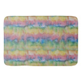 Hand Dyed Rainbow Strip Badematte (Vorderseite)