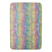 Hand Dyed Rainbow Strip Badematte (Vorderseite Vertikal)