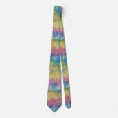 Hand Dyed Rainbow Strip Krawatte (Vorderseite)