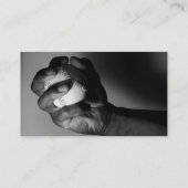 Hand eines Athleten Visitenkarte (Rückseite)