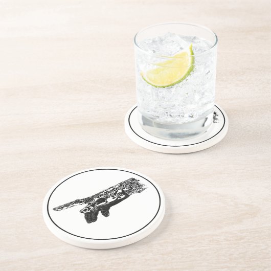 Hand eines Cyborg-Gottes? Untersetzer (Seite)