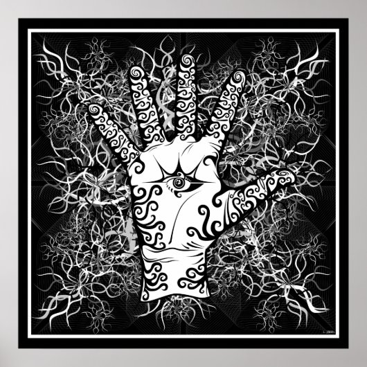 Hand/Empfindung/Strom - Poster (Vorne)