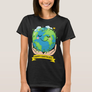 Hand Erde Globale Erwärmung Klimawandel Bewusstsei T-Shirt