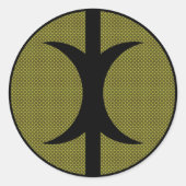 Hand-Eris-Aufkleber Runder Aufkleber (Vorderseite)