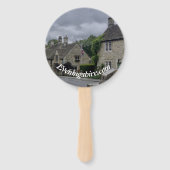 Hand Fan Abend Shire Fächer (Rückseite)