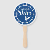 Hand Fan Abend Shire Fächer (Vorderseite)