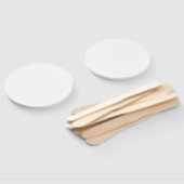 Hand-Fan des White-Round-Programms Fächer (Non-assembled)