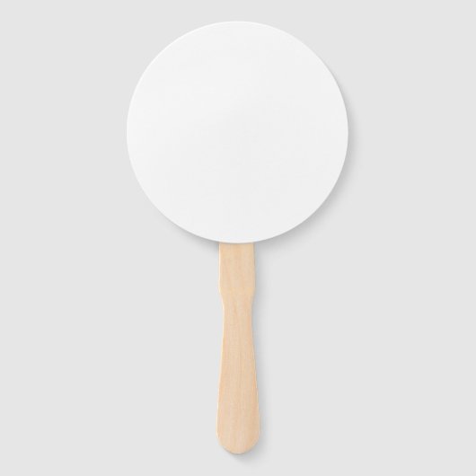 Hand-Fan des White-Round-Programms Fächer (Vorderseite)