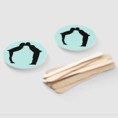 HAND FAN GASTGESCHENK HOCHZEIT KISS FÄCHER (Non-assembled)