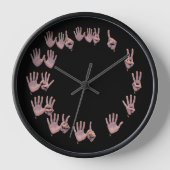 Hand Fingers Uhr (Vorderseite)