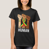Hand Fist We Are All Human African Pride Black His T-Shirt (Vorderseite)