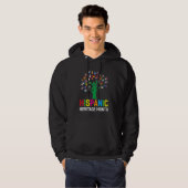 Hand Flag Tree Root Latino National Hispanic Herit Hoodie (Vorne ganz)
