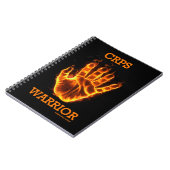 Hand/Flammen...CRPS Notizblock (Linke Seite)
