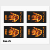 Hand/Flammen...CRPS Rechteckiger Aufkleber (Blatt)