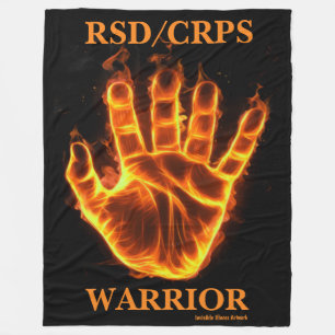 Hand/Flammen...RSD/CRPS Fleecedecke