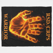 Hand/Flammen...RSD/CRPS Fleecedecke (Vorderseite (Horizontal))