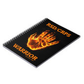 Hand/Flammen...RSD/CRPS Notizblock (Linke Seite)