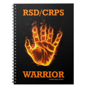 Hand/Flammen...RSD/CRPS Notizblock