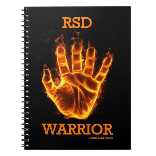 Hand/Flammen...RSD Notizblock (Vorderseite)