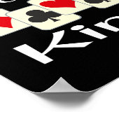 Hand-Fuß-King-Kartenspiel-Champion Poster (Ecke)