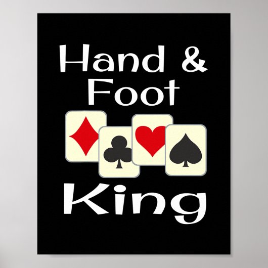 Hand-Fuß-King-Kartenspiel-Champion Poster (Vorne)