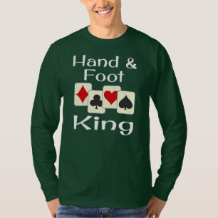Hand-Fuß-King-Kartenspiel-Champion T-Shirt