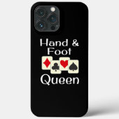 Hand-Fuß-Queen-Kartenspiel-Champion Case-Mate iPhone Hülle (Rückseite)
