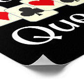 Hand-Fuß-Queen-Kartenspiel-Champion Poster (Ecke)