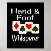 Hand-Fuß-Whispern Kartenspiel Poster (Vorne)