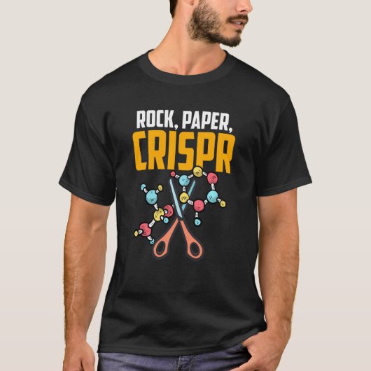Hand Game Rock Paper Scissors Crispr Gene Editing  T-Shirt (Vorderseite)