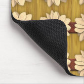 Hand geschnitzte hölzerne Gänseblümchen Mousepad (Ecke)
