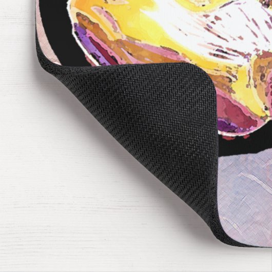 Hand geschnitzte Magnolien-Blume Mousepad (Ecke)