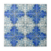 Hand geschnitzter Fliesen-Entwurf gemalt in den Fliese (Vorderseite)