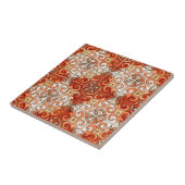 Hand geschnitzter Fliesen-Entwurf gemalt in den Fliese (Seite)