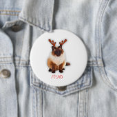 Hand Gezeichnet Balinese Katze Japan Geschenk Vate Button (Beispiel)