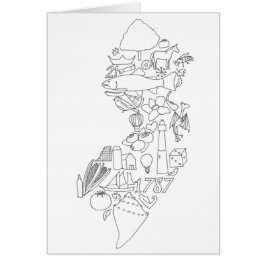 Hand gezeichnet Diese Karte ist Jersey Grußkarte