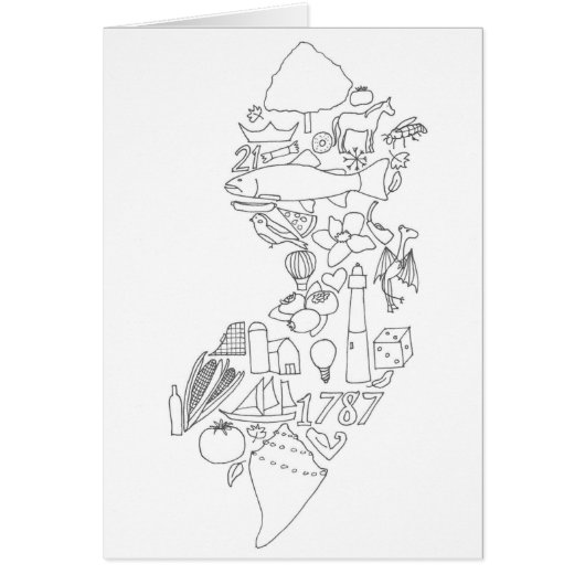 Hand gezeichnet Diese Karte ist Jersey Grußkarte (Vorne)