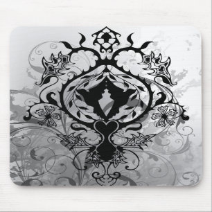 Hand gezeichnet: Friedenstauben-Mausunterlage Mousepad