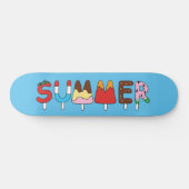 Hand Gezeichnet Multi-Farbige Sommersnack Kids Pop Skateboard (Horizontal)