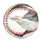 Hand Gezeichnet Wasserfarbenvogel, Ente Baseball (Vorderseite Links)