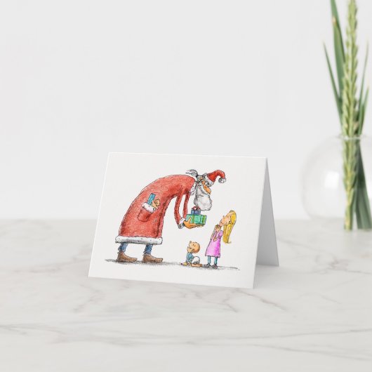 Hand Gezeichnet Weihnachts-Weihnachtskarte Feiertagskarte (Vorderseite)