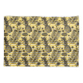 Hand gezeichnete Ananas Kissenbezug (Rückseite-Links)