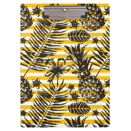 Hand gezeichnete Ananas Klemmbrett (Vorderseite)